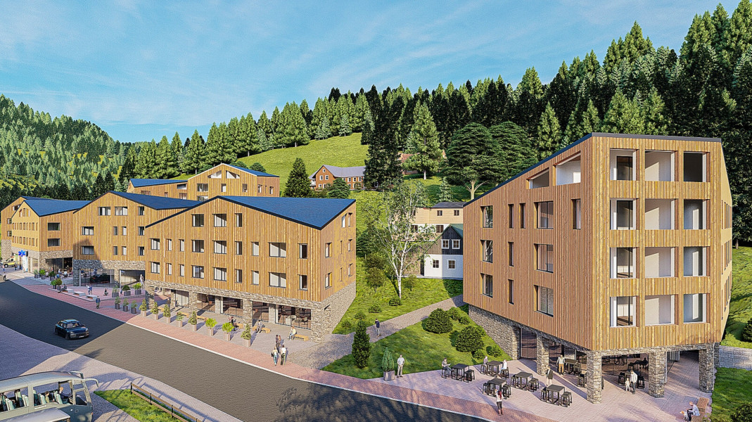 Billion-crown apartment buildings to fundamentally change the Krkonoše town of Velká Úpa